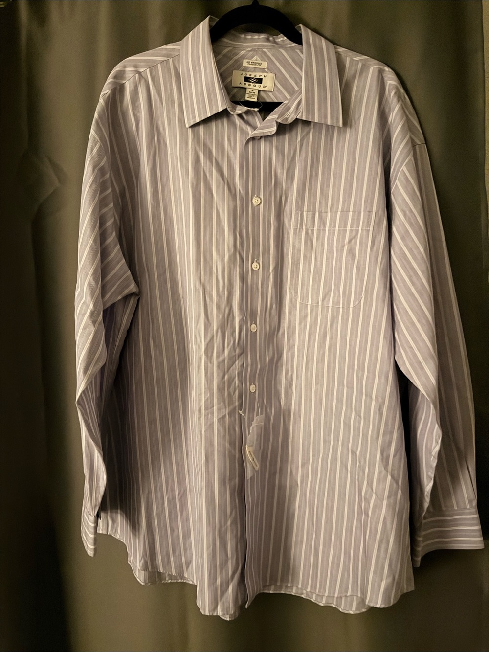 Joseph Abound Men’s Light Purple Stripe Dress Shirt